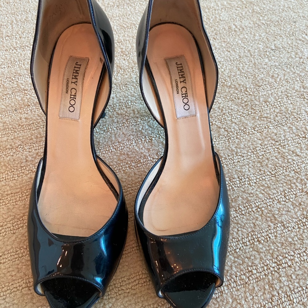 Jimmy Choo peep toe pumps